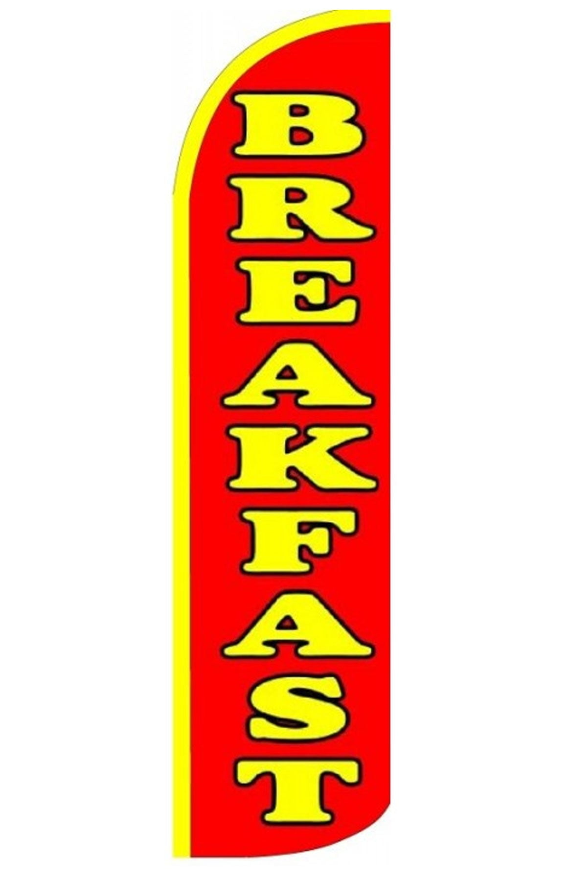 Breakfast Windless flag Without Pole Advertisement /Business Flags ...