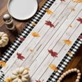 thumbnail image 2 of Fall Gnome Pumpkin Table Runner, Autumn Thanksgiving Kitchen Dining Table Decoration for Home Party Decor 13x108 Inches, 2 of 9