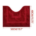 thumbnail image 4 of geerera U-Shaped Toilet Rugs, Soft Absorbent Bathroom Floor Mat, Non-Slip Machine Washable, for Bathroom, Master Bath, Powder Room, 4 of 6