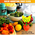 thumbnail image 6 of G·PEH Fruit Fly Traps 2 Pack, with 16pcs Sticky Pads Mosquito Traps, Reusable Mosquito Killer Strawberry Fly Traps, with Fruit Fly Attractant for Home Kitchen Plants, 6 of 9