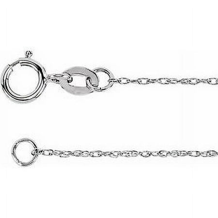 

Kazi Luxury Sterling Silver 1 mm Rope 18 Chain
