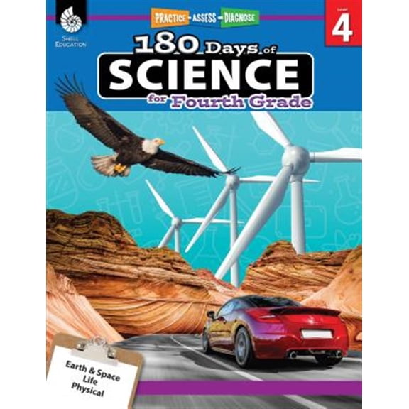 Pre-Owned 180 Days of Science for Fourth Grade: Practice, Assess, Diagnose (180 Days of Practice) Paperback