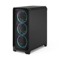 thumbnail image 3 of Fractal Design Meshify 3 RGB ATX mATX Mid Tower PC Case - Black Chassis with Light Tinted TG Side Panel, 3 of 9