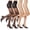 2 Black 2 Nude, variant on Women's Sheer Tights - 20D Control Top Pantyhose with Reinforced Toes, 3 Pairs, Black, M