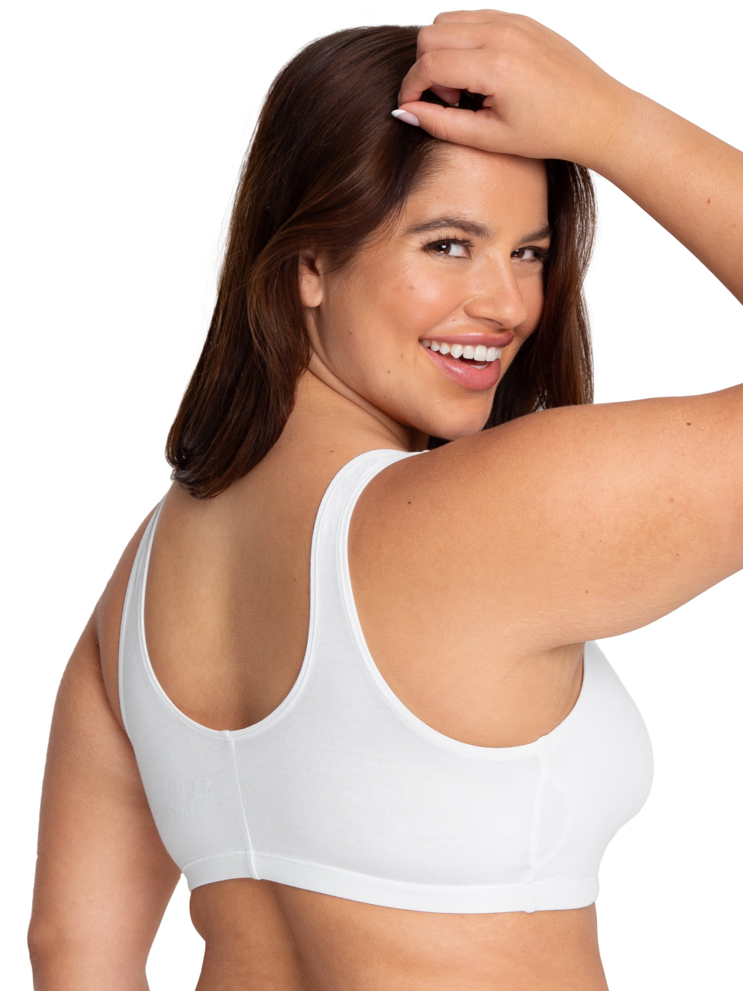 Fruit of the Loom Women's Comfort Front Close Sports Bra, 3-Pack, Style 96014D