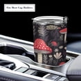 thumbnail image 5 of SKYSONIC Mushrooms Tumbler Stainless Steel Double Wall Vacuum Reusable Insulated Mug with Straw and Built-in Coaste for Cold and Hot Beverages, 20oz, 5 of 7