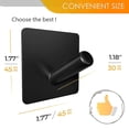 thumbnail image 2 of Ganchos adhesivos para toallas para colgar – Ganchos de pared impermeables de acero inoxidable negro mate con cintas adhesivas fuertes – Ganchos para baño, dormitorio, cocina – Paquete de 4, 2 of 8