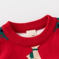 thumbnail image 4 of GYRATEDREAM Toddler Boys Girls Christmas Sweater Baby Winter Long Sleeve Warm Holiday Fleece Pullover Kids Xmas Crewneck Sweater Sweatshirt for 2-9 Years Red, 4 of 8