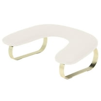 Unique Bargains U Shaped Manicure Hand Rest Detachable Arm Rest for Nail Tech for Salons or Home Use Beige