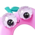thumbnail image 4 of Sunnylife: Kids Tube Pool Ring - Poppy the Peach - Pink Inflatable Fruit-Shaped Character Float, 3D Eyes, Pool & Water Play, Split Ring Entry, Kids 3+, 4 of 7