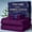 Dark Purple, variant on 4Pcs Bamboo Cooling Bedding Set, Extra Deep Pocket Breathable Sheets for Hot Sleepers, Pillowcases, Flat Sheet & Fitted Sheet, Perfect Family Gift