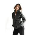 thumbnail image 2 of Burnside - Women's Sweater Knit Jacket - 5901 - Heather Charcoal - Size: 3XL, 2 of 4