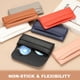 thumbnail image 4 of 2 Piezas de Fundas Suaves para Gafas, Funda de Cuero para Gafas de Sol, Bolsa Portátil para Gafas para Mujeres y Hombres (Negro), 4 of 7