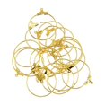 thumbnail image 3 of GUOOL 20Pcs Ear Wire Hook 25mm Diameter Ear Hoops Ear Findings Hoop Ears Gold, 3 of 7