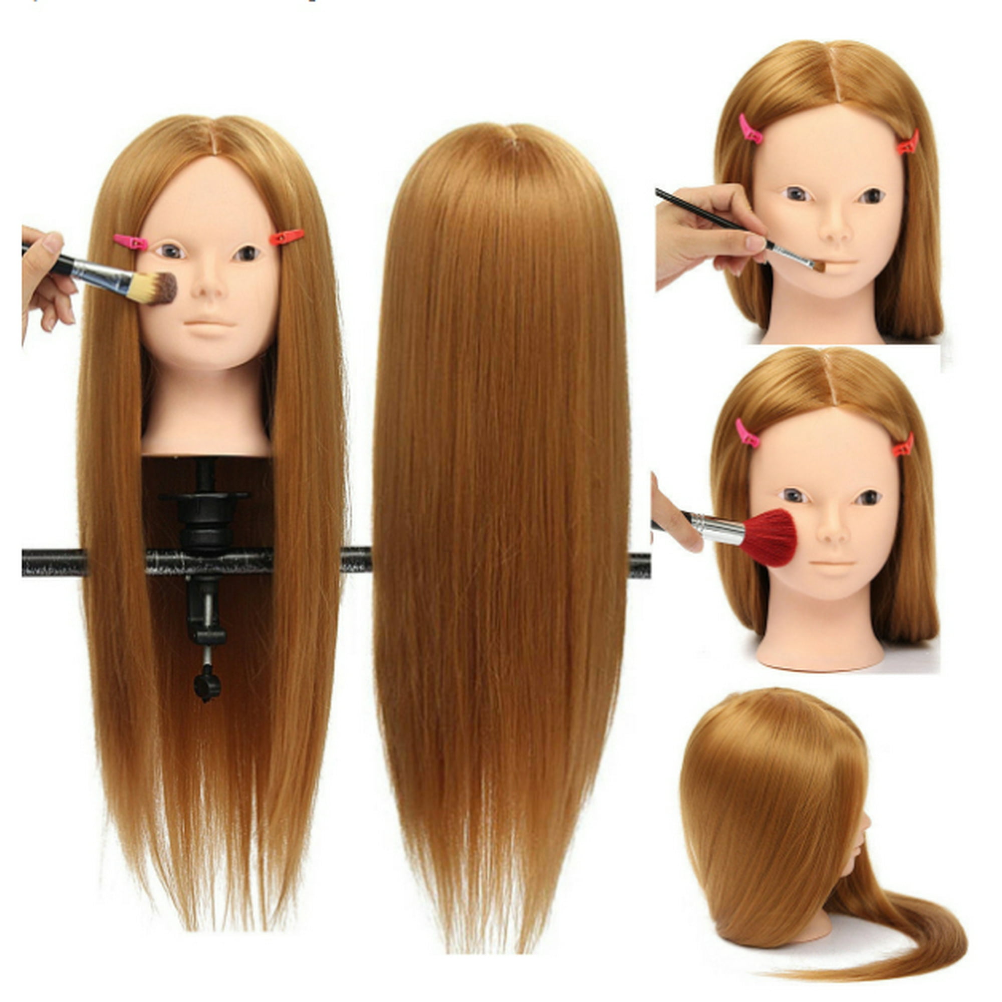 China Danser cassette 26”30% Real Hair Makeup Practice Training Head - Mannequin Head for Salon  Hairdressing Doll + Clamp | Walmart Canada