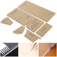 thumbnail image 4 of Acrylic Template Sturdy Pattern Acrylic Stencil Template Clear Acrylic Leather Craft For Short Wallet Handbag  Craft Tools, 4 of 8