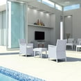 thumbnail image 2 of Compamia California 3 Piece Wickerlook Patio Conversation Set in White, 2 of 3