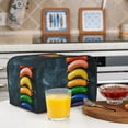 thumbnail image 6 of Lsque Rainbow Sausages On Dark Slate Print 4 Slice Toaster Cover , Kitchen Appliance Dustproof Protector , Toaster Protector Dustproof Kitchen Appliance Cover, 6 of 7
