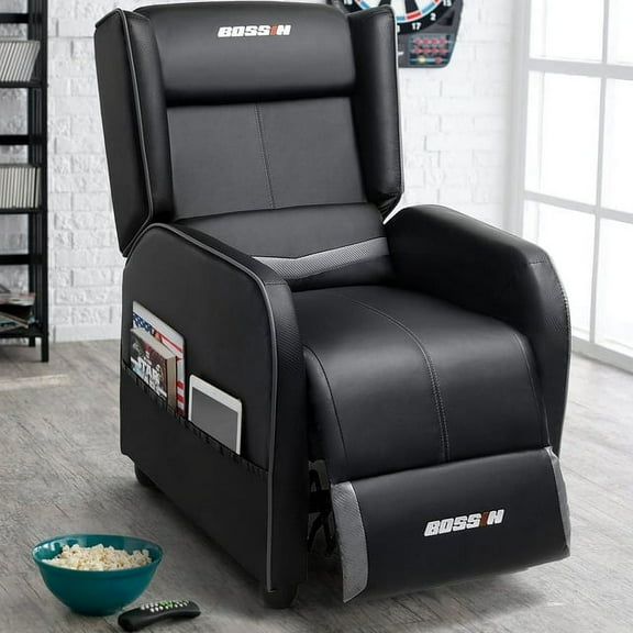 Waleaf Gaming Recliner Chair Racing Style Single Ergonomic Lounge Sofa 400LBS for Living Room