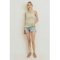 thumbnail image 2 of Printed Terry Back Opened Sleeveless Top, 2 of 5
