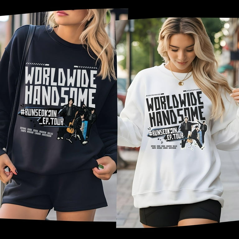 BTS JIN WORLDWIDE HANDSOME Tシャツ　Mサイズ Jin Concert T-shirt 2025 – Worldwide Handsome BTS Jin Tour T