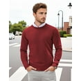 thumbnail image 6 of COOFANDY Men's Crew Neck Knitted Pullover Slim Fit Lightweight Sweatshirt all-Season Casual Dressy Wear, 6 of 6