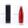 thumbnail image 4 of Tignapoo 500ML Stainless Steel Insulated Water Bottle - Creative Cola-Shaped Flask for 12-Hour Temperature Retention, Leak-Proof and Reusable Sports Hydration, Matte Teal Finish, 4 of 6