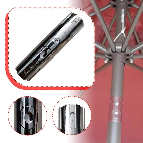 Soporte giratorio para sombrilla de patio con varilla de aluminio, repuesto práctico, soporte de montaje para sombrilla con ajuste de inclinación para