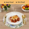 thumbnail image 4 of Spring Floral Round 13 Inch Placemats Set of 6, Wildflowers Herbs Summer Botanical Vintage HeatResistant Non Slip Place Mats for Dining Table, Wipeable Braided Kitchen Table Mats for Housewarming, 4 of 9