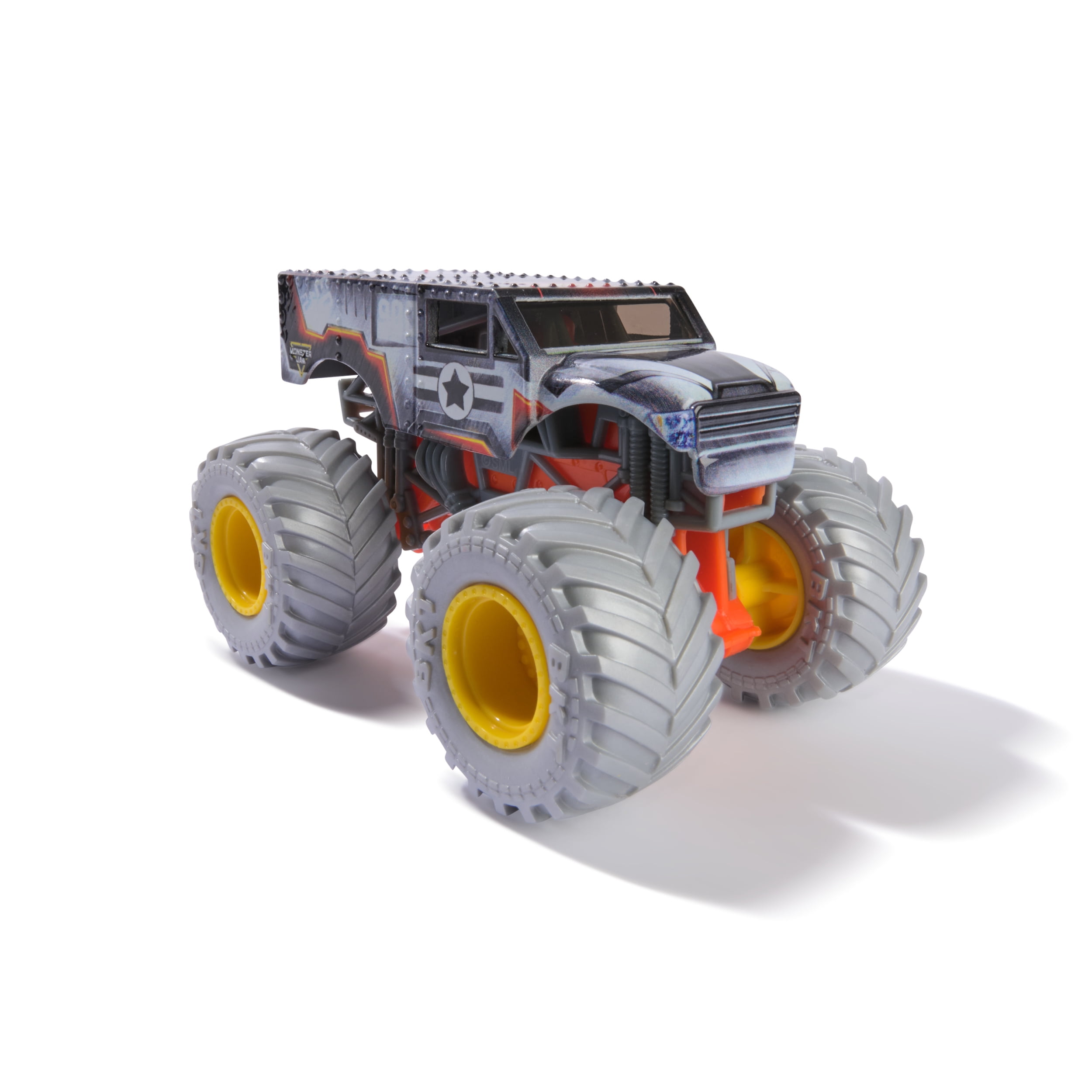 Monster Jam, Marvel Official War Machine Monster Truck, Die-Cast Vehicle, 1:64 Scale, Super Hero Kids Toys for Boys Ages 3 and up