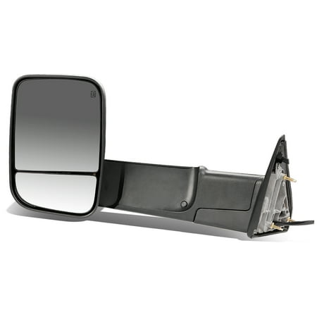 Dodge Accessory - For 2009 to 2016 Dodge Ram Powered+Heated+LED Turn Signal+Flip Up Tow Towing Mirror (Left / Driver)