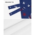 thumbnail image 6 of Tie Up Valance Curtain for Kitchen, Independence Day America Firework Rod Pocket Short Curtains Adjustable Tie-Up Shade Valances, Patriotic Red Star Blue Window Treatment for Bathroom Living Room Bedroom, 6 of 7