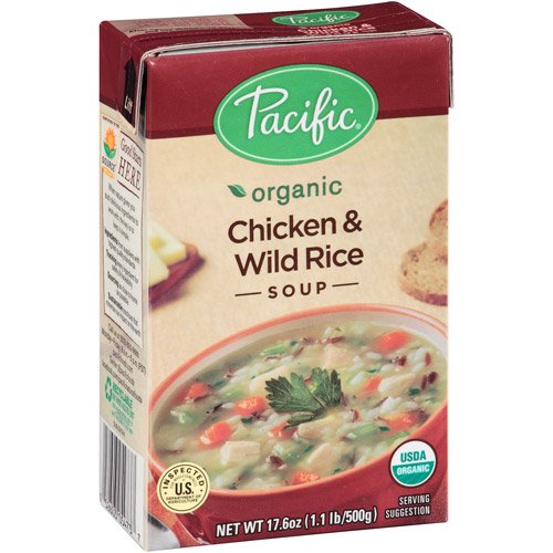 Pacific Organic Chicken & Wild Rice Soup, 17.6 oz, (Pack of 12