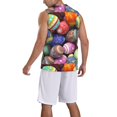 thumbnail image 5 of Rocae Easter Eggs1 for Men's Basketball Jersey Lightweight and Breathable Athletic Tank Top,Quick-Drying Sports Jersey 4X-Large, 5 of 9