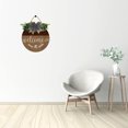 thumbnail image 4 of Eveokoki 12" Wreaths For Front Door Welcome Sign Decor Hanging Round Wood Farmhouse Decoration for Home Indoor Outdoor Housewarming Gift, 4 of 5