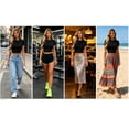 thumbnail image 5 of CYiJun Womens Crop Tops Summer Slim Fitted Basic Tee Stretchy Soft Crewneck Short Sleeve T Shirt, 5 of 9