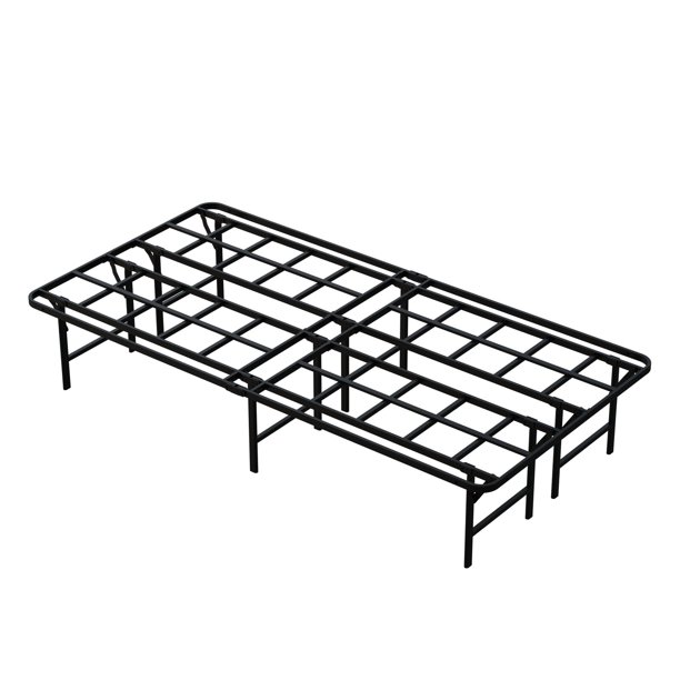 Otley Twin 14'' Steel Folding Bed, Distance between slats 9