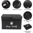 thumbnail image 7 of Brabtod Storage Baskets with Handle, Toy Basket for Dog with lid, Dog Storage Organizer Perfect for Pet Toys Living Room, Playroom, Closet, Home Organization and Storage,Black, 7 of 7