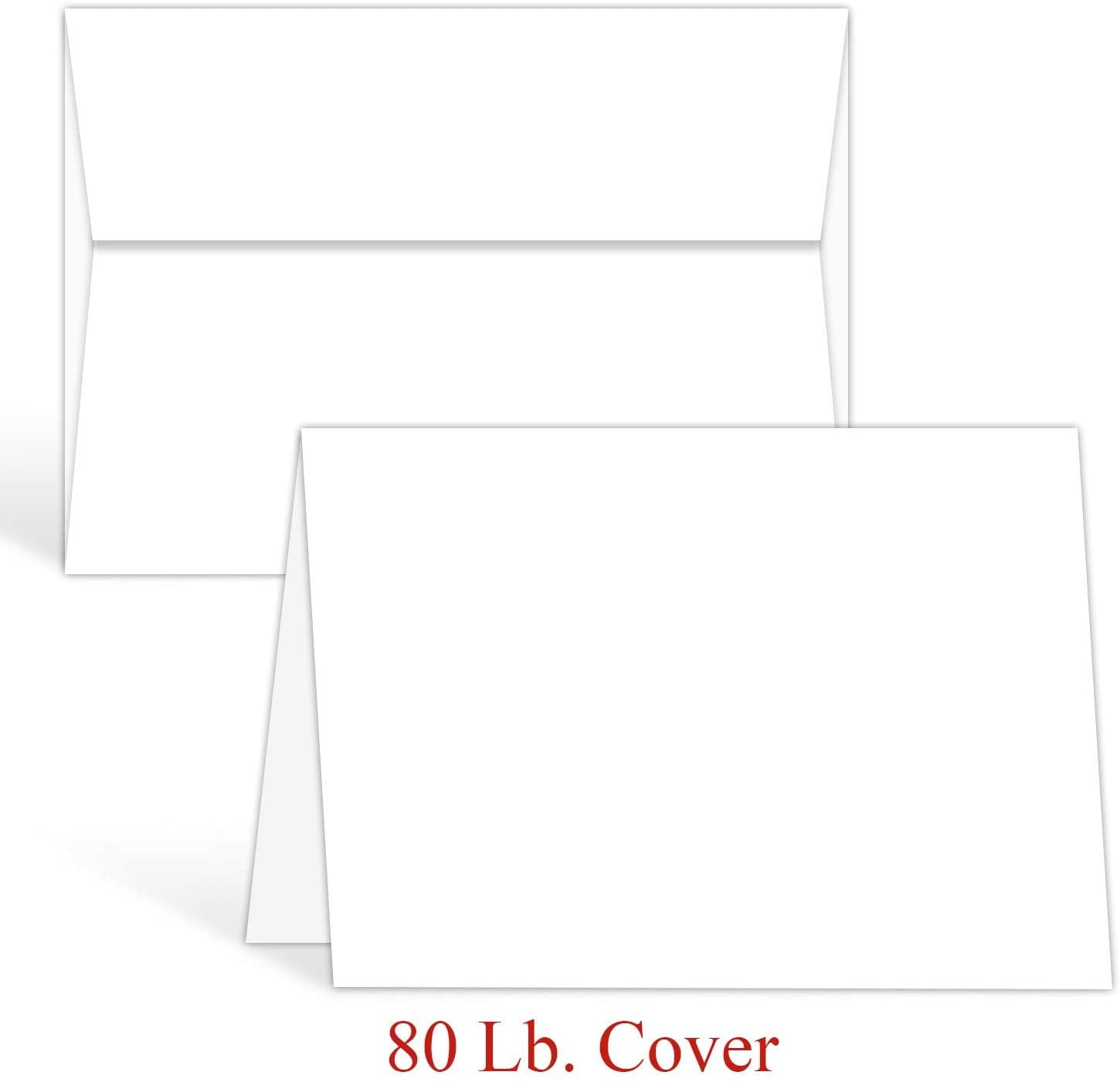 Greeting Cards Set – 4.25 x 5.5" Blank White Cardstock and Envelopes Perfect for Business, Invitations, Bridal Shower, Birthday, Interoffice, Holiday Cards, Weddings and All Occasion – Bulk Set of 30