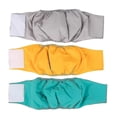 thumbnail image 2 of 3pcs Male Dog Diapers Washable Pupply Diaper Durable Doggie Sanitary Physiological Pant, 2 of 5