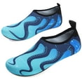 thumbnail image 6 of Barerun Aqua Socks for Women Men Barefoot Swim Surf Beach Yoga Water Shoes Blue 14-15 Women 12-13 Men, 6 of 7