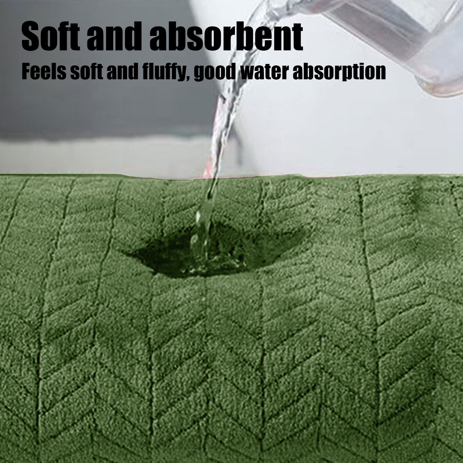 Home Savings Items Boutique Special!Amvlyk Eight Pieces Of Velvet Square Towel Towel Bath Towel Plain Household Bath Wash Face Wipe Dry Absorbent Soft Household Set,Army Green