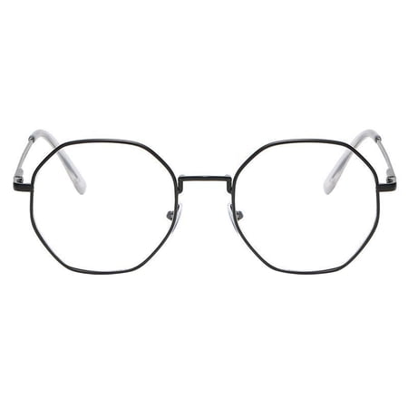 sunsanly Blue Light Blocking Glasses Unisex Octagon Frame Clear View Strong Hinge Eye Protection Clear Bluelight Glasses Spectacles Eyewear