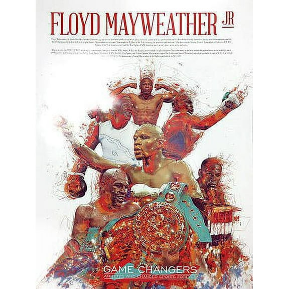 Floyd Mayweather Jr Poster with Biography (18x24)