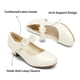 thumbnail image 3 of Zapatos de Vestir para Niña DREAM PAIRS Mary Jane Tacones Bajos Marfil Talla 2, 3 of 6