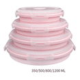 thumbnail image 1 of Cuenco plegable de silicona de cuatro piezas - Juego de cuatro piezas rosa Fokelyi ZJWJ692-1, 1 of 9