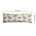 thumbnail image 6 of Watermelon Body Pillow Cover - Soft & Breathable, Hidden Zipper, 20"x54", Tropical Fruit Print - Perfect Summer Gift for Watermelon Lovers, Side Sleepers & Beach House Decor, 6 of 7