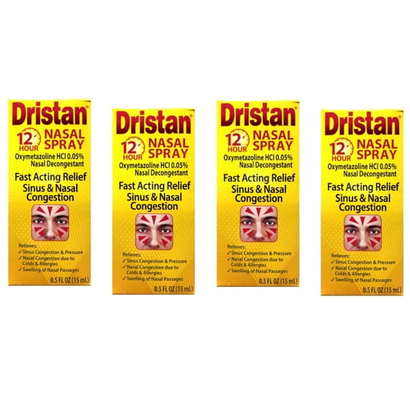 Dristan 12-Hour Nasal Spray 0.50 oz (Pack of 4)
