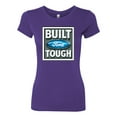 thumbnail image 2 of Wild Bobby, Ford Built Tough, Cars and Trucks, Women Slim Fit Junior Tee, Purple Rush, Small, 2 of 4