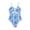 A-Sky Blue116, variant on JAJAHO Floral One Piece Swimsuit Girls Beachwear V Neck Summer Vacation High Cut Bathing Suit Hallow Out Adjustable Straps Comfortable Swimwear